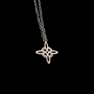 Nudo de bruja Dorado Acero Inoxidable